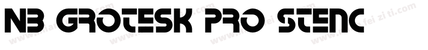 NB Grotesk Pro Stenc字体转换